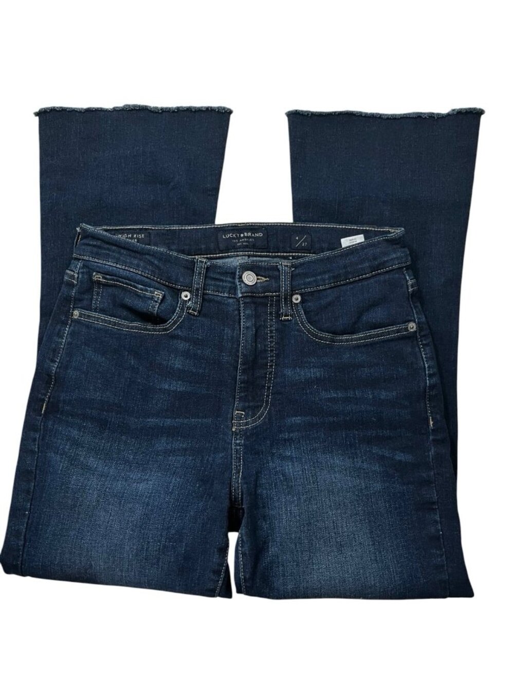 Lucky Brand High Rise Stevie Flare crop stretch jeans Women's 4/27